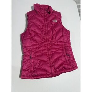 North Face 550 Cold Weather Goosedown Puffer Vest Women's M Navy Blue Quilted